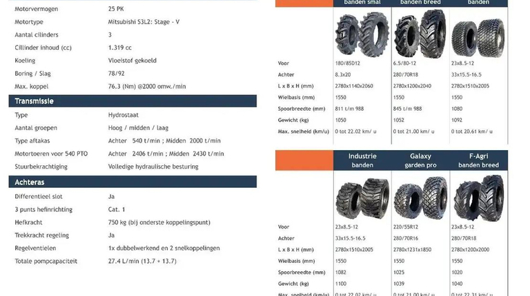 Captain 263HST, mit Frontlader ab 225 € pro Monat.