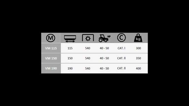 Boxer VM 115-150-190 Kehrmaschine